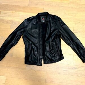 Diesel leather jacket motorcycle men’s large